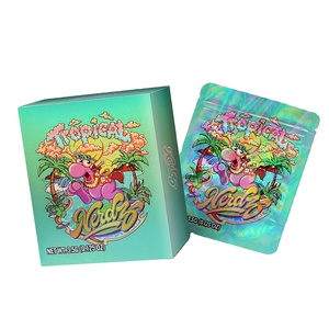 Tùy Chỉnh In Kẹo Thảo Mộc 3.5G Chết Cắt Hình Bao Bì Túi 3.5G 7G 14G 28G Trẻ em Ăn Được Mylar Túi Với Hộp Combo - Product Image 4