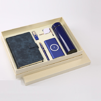 Bloc-notes personnalisé avec Logo lumineux LED, chargeur sans fil 4000mAh/8000mAh, batterie externe intégrée, avec coffret cadeau