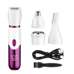 เครื่องโกนขนไฟฟ้า Wanshe 4-in-1 สำหรับผู้หญิง กำจัดขนบิกินี่ เครื่องถอนขนแบบชาร์จไฟได้ ไม่เจ็บ ใช้โกนขนตามร่างกาย รับประกัน 1 ปี - Product Image 6
