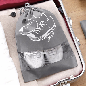 अनुकूलित लोगो नॉनबुने पुनः प्रयोज्य गैर बुना हुआ ड्रॉस्ट्रिंग उपहार बैग गैर-बुना जूता बैग - Product Image 1