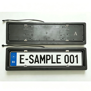 Support de <span class=keywords><strong>plaque</strong></span> <span class=keywords><strong>d</strong></span>'<span class=keywords><strong>immatriculation</strong></span> de voiture en métal, support de <span class=keywords><strong>plaque</strong></span> <span class=keywords><strong>d</strong></span>'<span class=keywords><strong>immatriculation</strong></span> européen à télécommande, adapté aux voitures espagnoles - Product Image 1