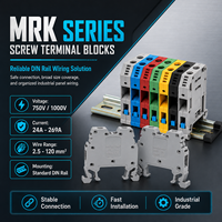 Borniers électriques à vis de la série MRK pour systèmes d'automatisation industrielle