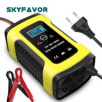 Cargador de Batería Inteligente Automático de Fábrica 12V 6A, Cargador de Batería Automático de 12 Voltios para Baterías AGM de Plomo-Ácido con Reparación por Pulsos