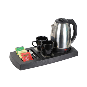 Pour Honeyson 1.8L ensemble de plateaux de bouilloire électrique sans fil fournitures <span class=keywords><strong>d</strong></span>'hôtel plateau de bienvenue pour <span class=keywords><strong>chambre</strong></span> <span class=keywords><strong>d</strong></span>'amis - Product Image 2