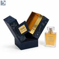 Caja de Regalo de Papel Rígido con Logotipo Personalizado, Laminación Mate y Grabado en Relieve para un Elegante Empaque de Marca para Botellas de Perfume de Aceite Esencial de Oud