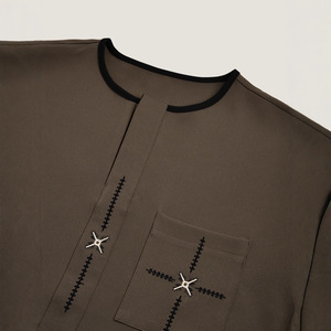Nuevo Conjunto Étnico <span class=keywords><strong>Africano</strong></span> Dashiki de 2 Piezas <span class=keywords><strong>para</strong></span> Hombre, Camisa de Manga Corta + Pantalones, Traje de Boda Estilo <span class=keywords><strong>Africano</strong></span> - Product Image 4