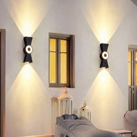 Applique murale LED IP65 pour intérieur et extérieur, style moderne et décoratif, luminaire mural simple pour hôtel et jardin
