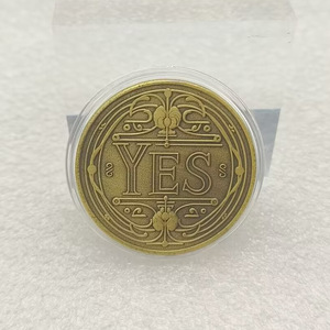 Monedas Conmemorativas de Bronce Antiguo con Logotipo 2D Personalizado, Monedas de Desafío Metálicas con Diseño de Moneda de la Suerte Sí/No del Fabricante - Product Image 4