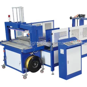 <strong>Good</strong> Price Ce <strong>Semi</strong>-<strong>automatic</strong> Pp <strong>Strap</strong> Bundle Box <strong>Strapping</strong> Banding Machine - Product Image 1