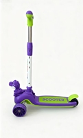 Trottinette Enfant Pliable Moderne Légère à 3 Roues en Alliage et Plastique PU avec Siège Réglable en Hauteur Imprimé, Charge Maximale 100kg, pour Extérieur - Vente en Gros