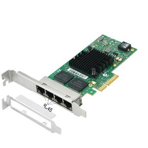 Chip I350-T4V2 Intel 4 porte Pci-<span class=keywords><strong>e</strong></span> X4 Gigabit scheda di rete Ethernet Quad Rj45 Server interno <span class=keywords><strong>Nic</strong></span> 10/100/1000mbps per Desktop - Product Image 3
