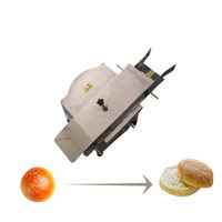 Machine professionnelle à découper les pains à hamburger, trancheuse à pain à hamburger, coupe-pain pour boulangerie
