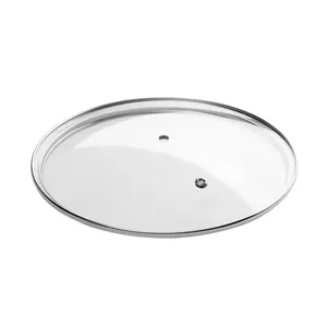 G Type Flat Glass Lid Flat Glass Wok Cover Cookware Parts For Pots And Pans Tapa Olla