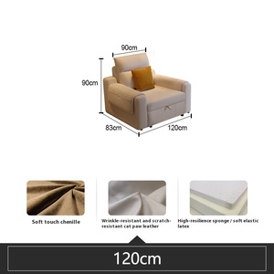 Nuovo Divano <span class=keywords><strong>Letto</strong></span> Pieghevole a Doppio Uso 2025 Moderno con Contenitore Multifunzione <span class=keywords><strong>per</strong></span> Soggiorno di Piccoli Appartamenti <span class=keywords><strong>Letto</strong></span> <span class=keywords><strong>Singolo</strong></span> Retrattile in Tessuto - Product Image 5