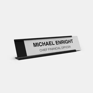 Brand Logo House Number Sign Table Card Nameplate Advertising Display Name Sign For Office Company