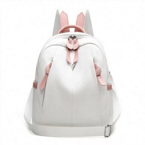 Muestra gratuita de mochila de cuero PU rosa mini de moda para mujer al por mayor - Product Image 3