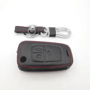 Leder Auto Schlüssel etui Volle Abdeckung für Buick Chevrolet Cruze Opel Vauxhall Insignia Mokka Encore Auto Fold Key Shell Schutz