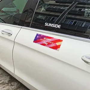 Magnetische Stoßstange Lustige Auto Aufkleber Regenbogen Stoßstange Aufkleber Streich Auto Aufkleber Buntes Autozubehör für Fahrzeug