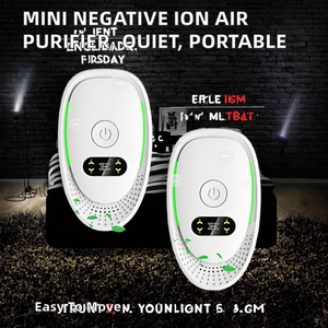 Purificador de Aire Portátil con Iones Negativos, Mini Ionizador de Aire Enchufable para el Hogar, Purificador de Aire para Dormitorio, Purificador de Olores para Fumadores - Product Image 3