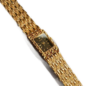 360 /seno สร้อยข้อมือสี่เหลี่ยมสไตล์วินเทจแฟชั่นทองเรียบง่ายย้อนยุคนาฬิกายาวของผู้หญิง - Product Image 5