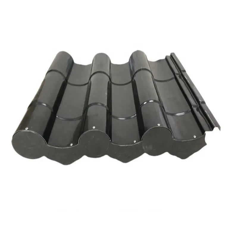 ASTM Hersteller Farb beschichtete verzinkte Dach platte Farbe Dach rippe Typ Zink Aluminium Dach bahnen