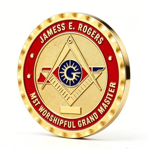 Moneda Conmemorativa Masónica Personalizada de Aleación de Zinc para Colección de la Francmasonería, Regalo de Aniversario y Halloween - Product Image 4