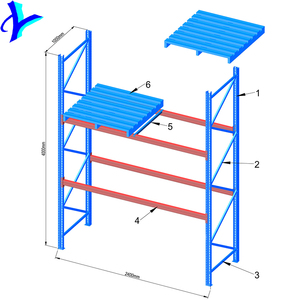 Estantería estrecha de acero de bahía alta ajustable resistente de venta de fábrica - Product Image 5
