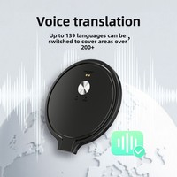 Dispositif de traduction portable M02 avec support magnétique, écran OLED de 1,3 pouce, interprétation simultanée, appel vocal et vidéo entre applications, 139 langues