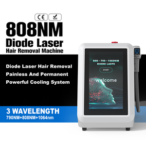 Máquina Portátil de Depilación Láser de Diodo de 3 Longitudes de Onda 755/808/1064nm, Enfriamiento con Hielo, Depiladora Indolora para Uso Doméstico y Comercial - Product Image 2