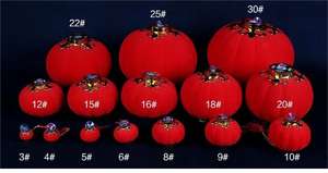 Linterna pequeña de tela flocada para boda, decoración del Festival de Año Nuevo, colgante grande de Palacio Rojo, decoración del hogar, cadena de linterna - Product Image 3