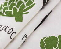 Serviettes de cuisine en coton 100% antimicrobien, tricotées compressées, imprimées sur mesure, de haute qualité, en gros