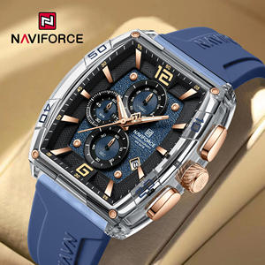 Orologio da <span class=keywords><strong>Uomo</strong></span> NAVIFORCE 6101 Nero, Resistente all'Acqua 5 Bar, Cronografo al Quarzo, Produzione Privata in Cina - Product Image 4
