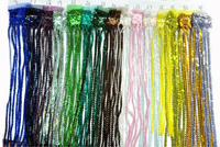 Frange de paillettes de 20 cm, 10 yards par rouleau, pour la danse latine, garniture de séquence, perles, pompon, dentelle à paillettes, danse