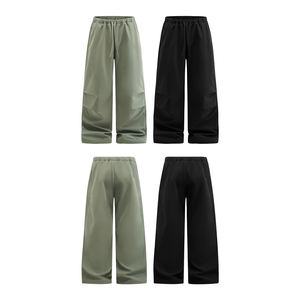 QUICKSHOWナイロンフリース裏地付きバギーアウトアウトドアパラシュートパンツ男性ファッションスタック膝軽量バルーンパンツユニセックス - Product Image 5