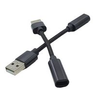 Kabel Pendek 10cm USB C ke USB A Adapter 3A Pengisian Cepat |   Kabel Tembaga Murni Berlapis Nilon untuk Ponsel Tablet, Menerima Pesanan OEM