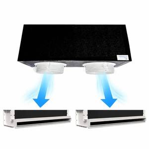 Kit de plénum flexible gainé en mousse de polyuréthane avec 2 zones, montage au plafond, fente dissimulée complète, longueur 300 mm, Plenum-ferito - Product Image 1