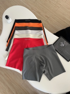 Мужское нижнее белье больших размеров, бесшовные дышащие боксеры с высокой эластичностью - Product Image 5