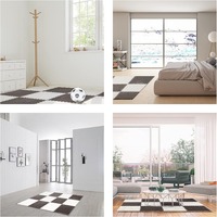 Tapis de puzzle intérieur en mousse EVA épaisse de couleur unie personnalisé tapis carré conception écologique antidérapant pour l'exercice de jeu d'enfants