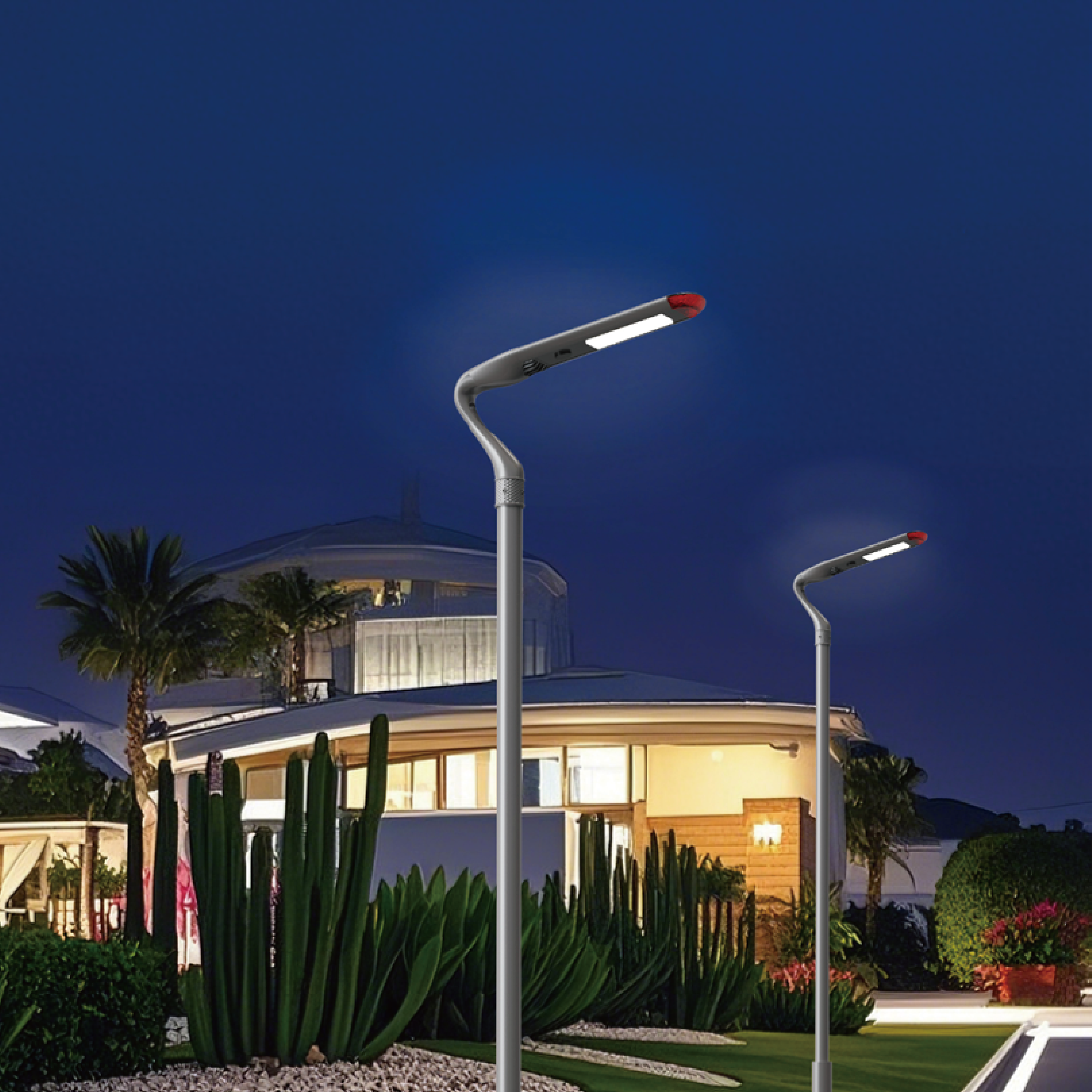 Outdoor LED Street Light Garden Light 30W 85-265V Modern Elegant Light 6000K PC Aluminum IK08 L798XW208XH596MM