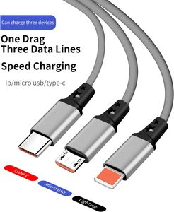 Cable USB 3 en 1 para iPhone, Cables de Carga y Datos, Carga Rápida 3A Tipo-C, Cable USB Retráctil 3 en 1 para Teléfono Móvil Android - Product Image 5