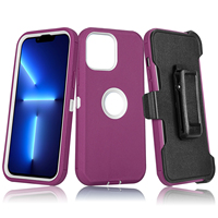 Étui de téléphone robuste antichoc à 3 couches avec clip pour Samsung S25 26 Ultra A57 5G 18 Pro Max, coques personnalisées pour mobiles