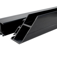 Profilé en PVC extrudé professionnel, personnalisé, brillant, écologique et durable pour portes et fenêtres