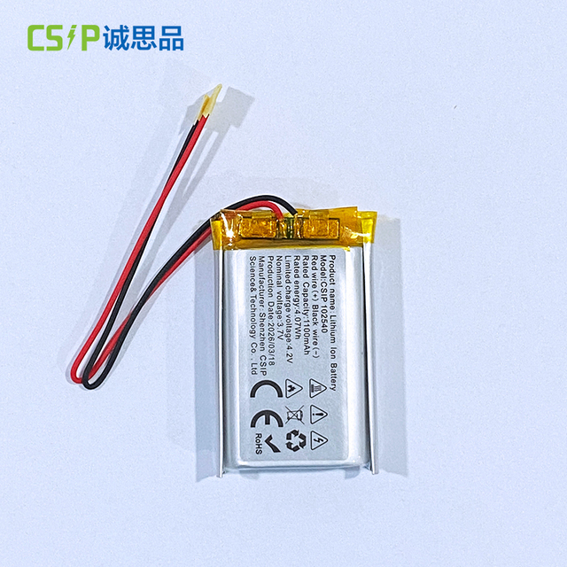 102540 1100mAh 3.7V Lithium Polymer Battery (LiCoO2 Cathode) Rechargeable for Power Tools/Consumer Electronics/Toys -20C 60C
