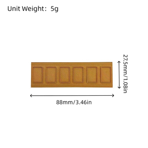 Paneles de Pared en <span class=keywords><strong>Miniatura</strong></span> a Escala 1:12 Personalizados, Accesorios para Casa de Muñecas, Molduras Autoadhesivas, Revestimiento de Pared, Molduras Decorativas, Modelo DIY - Product Image 6