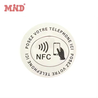 Pegatinas inteligentes impermeables Nfc, etiqueta adhesiva Rfid para teléfono móvil y hogar inteligente