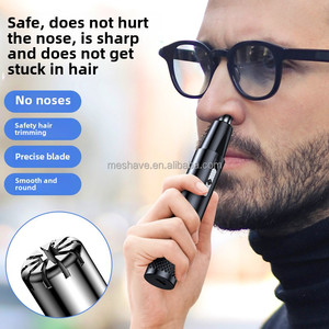 Portable étanche hommes électrique indolore Rechargeable 2 en 1 rasage <span class=keywords><strong>épilation</strong></span> rasoir <span class=keywords><strong>oreille</strong></span> nez tondeuse à cheveux pour hommes - Product Image 3