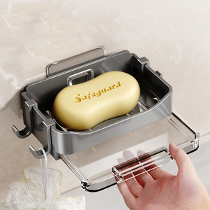 Portasapone <span class=keywords><strong>da</strong></span> Parete in Plastica Multistrato di Grande Capacità per Bagno e <span class=keywords><strong>Balcone</strong></span> - Product Image 2