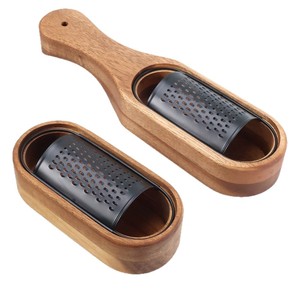 <b>Cheese</b> Grater With Wooden Box Stainless Steel Blade Multi Functional For <b>Cheese</b> Fruit Vegetable Shredding - Product Image 3