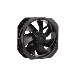 Ventilador de refrigeración de 280mm 11.02in cuadrado UL aprobado 1200CFM 220V 230VVAC 1.24A 140W ventilador axial de husillo de hoja de metal de color negro - Product Image 2
