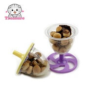 Jouet mignon en forme de coupe à vin, base de toupie en chocolat, tasse à biscuits en chocolat